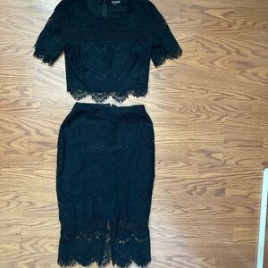 Express Woman's 2 Piece Lace Set, Size: 0, XS- Like New!